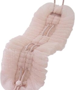 Shower Pouf and Back Scrubber Combo, Hygiene Maintenance, Washcloth Towel with Suction Cup, Deep Cleansing Puff Ball for Skin Renewal, Body Wash Accessory, 5.51x19.29 inches