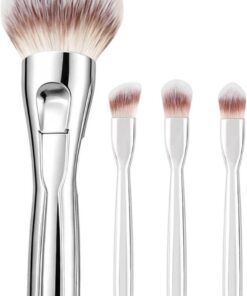 Ensemble de Pinceaux de Outil Beauté Aimanté 4 en 1 | Kit Dense De Pinceaux pour Mariage Photoshoot Soirée Studio Salon Maison