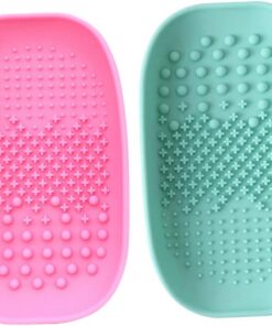 Healeved Tampon De Nettoyage En Silicone Pour Pinceaux De Maquillage Outil De Nettoyage Pour Pinceaux De Beauté Usage Domestique Et En Salon Vert