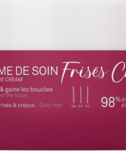 LUXÉOL - Crème de Soin Frisés Crépus - Hydratation & Gainage | Nourrit, hydrate et gaine les boucles - Réduit les frisottis - Cheveux plus doux et souples - Fabriqué en France - 250 ml