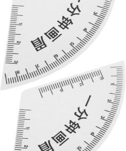 VICASKY Outil de Maquillage pour Sourcils 2pcs en Pvc Blanc Règle à Sourcils Légère et Précise Pochoir pour Dessiner pour Maquillage et Voyage