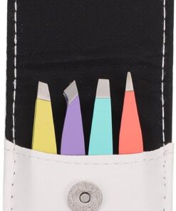 Ciieeo Lot de 4 Pinces à Épiler Sourcils Mini Couleur pour Femmes Outil de Beauté Précis Portable Usage Quotidien