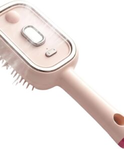 Peigne de massage à coussin d'air électrique – Outil de soin capillaire infusé à la vapeur, brosse vapeur électrique pour cheveux, rechargeable type C.