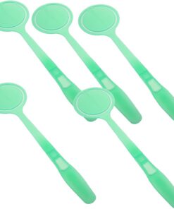 Outil de Soin du Visage 5 Pièces en Plastique Vert pour Disques de Coton | Poignée Amovible, Absorption Renforcée, Usage Facial et Skincare, Format Compact pour Routine Quotidienne