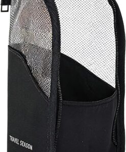 Trousse de Maquillage Verticale Légère et portable, rangement organisé | Sac de pour maquillage Rangement pour pinceaux, crayons, soins, beauté, salle de bain, hôtel