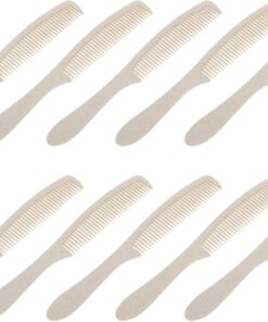 Angoily Peignes à Cheveux Jetables Antistatiques en Plastique, Lot de 50 en Format Compact, Emballés Individuellement, pour Pochettes de Voyage et Soins Capillaires en Salon