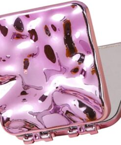 Artibetter Miroir de Poche à Maquillage Double Face Portable en Abs et Verre, Design Pliable Poli Lisse, Outil Pratique pour Usage Intérieur et Extérieur