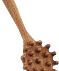 VICASKY Peigne Pour Soin Capillaire Avec Dent Large Et Point Acupuncture Masseur De Chevelu Bois Outil De Massage Gua Sha
