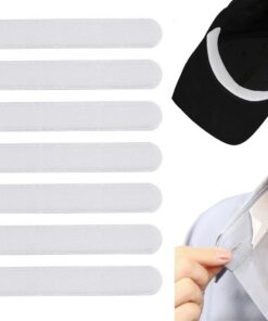 Erioctry Lot de 40 protections de col jetables blanches – Coussinets auto-adhésifs pour chemises, protège-cou, chapeaux, nettoyants pour éviter les taches de sueur et garder les vêtements frais pour