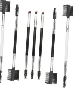OUNONA 7pièces Pinceaux Maquillage Double Embout Outils Cosmétiques Beauté Styles Variés Usage Prolongé Plusieurs styles