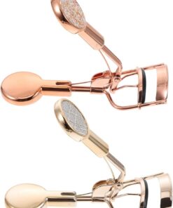 Housoutil 2pièces Recourbe-cils Pratique Acier Inoxydable Outil De Maquillage Pour Courber Cils Doré Et Rose Pour Regard Éblouissant