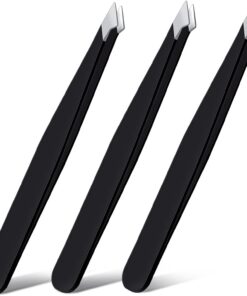 Lot de 3 pinces à épiler en acier inoxydable pour épiler les poils du visage