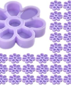 Artibetter Outil de Greffe de Cils en Plastique Pourpre Multi Grilles 100pcs Coupelles à Cils pour Économiser Consommation et Éviter Gouttes Répétées