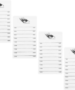 Healvian 4pièces Plateau Pour Extensions De Cils Acrylique Avec Support Stable Et Conception Portable Outil De Maquillage Pour Salon De Beauté Et Usage Personnel