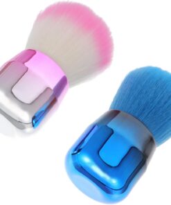 Healvian 2pièces Lot De Pinceaux Maquillage Forme Champignon Pinceaux à Poudre Outils Visage Cosmétique Pinceau Blush Fond De Teint