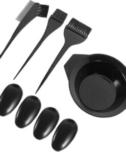 ULTECHNOVO Kit de Teinture Cheveux Complet Noir pour Soin Capillaire et Coloration Uniforme à Domicile Accessoires Professionnels pour Protection des Cheveux
