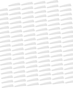 Healeved Étui de Protection 100 Pièces Blanc en Silicone pour Pince à Épiler Manchon Antidérapant Accessoire Professionnel pour Manucure et Pédicure