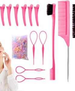 Outils de Coiffure pour Tresses 14 Pièces Ergonomiques Légers et Portatifs | Accessoires cheveux pour filles Pour Salon, , Mariage, Soins Capillaires, Fêtes, Vacances, Événements