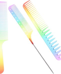 Lot de 3 Peignes à Cheveux en Résine pour Hommes, Garçons et Filles, Accessoire Pratique pour Soins Capillaires et Coiffure, Idée Cadeau Élégante