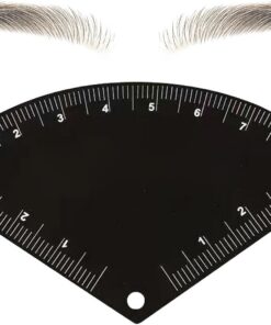 Gabarit sourcils Outil de pour mesure, stylisme et application | Règle à Sourcils Traçage Accessoires Beauté pour Extérieur Coiffeuse Coiffeur Spa Vacances Bureau Sac à Dos