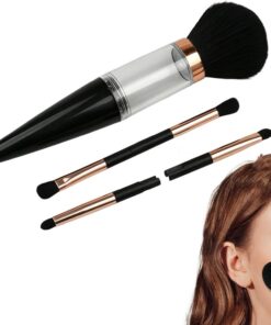 Pinceaux 5 Pièces Outil De Portable Et Réutilisable | Kit Pinceaux De Teint Et Fards À Paupières Pour Filles, Femmes, Débutantes, Coiffeuse, Mariage, Festival,