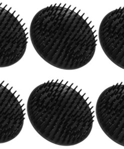 Ensemble De 6 Brosses À Shampooing Pour Massage Du Cuir Chevelu En Bambou Pour Lélimination Des Pellicules Et Les Soins Capillaires