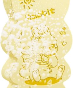 Bunny Bath Sponge, 12.2x6.1cm Soft Body Scrubber for Bathing, Showering, Personal Grooming, Travel, Camping, Daily Skin Cleaning
