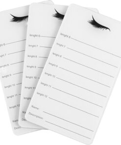 Angoily Plateau à Cils en Acrylique Blanc 3pcs pour Rangement et Extension de Cils Outil Portable pour Greffe en Salon de Beauté ou Usage Personnel