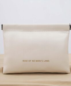 Trousse de maquillage avec poches pour l'organisation du sac à main, petit fermoir, porte-monnaie en forme de nuage, petite pochette à outils pour accessoires quotidiens, beige, taille L
