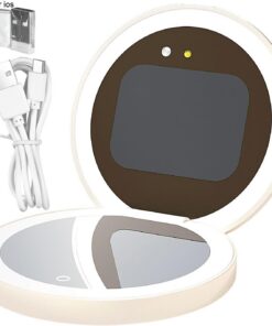 Caméra UV Accessoires de Test de Crème Solaire avec Lumière LED | Miroir Cosmétique de pour Femmes Maison Salle de Bain Bureau Plage
