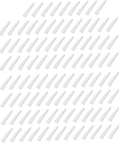 Manchon en Silicone pour Pince à Épiler Blanc 100 Pièces | Protecteur pour Outil de Manucure, Couvre Embout Antidérapant, Adapté aux Bébés et Garçon et Filles