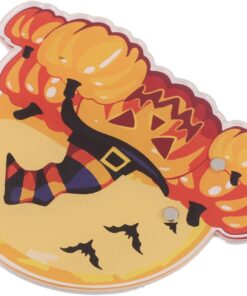 Toyvian Présentoir à Cils Magnétique en Acrylique Orange Thème Halloween Support pour Extensions de Cils Professionnel Outil pour Formation et Démonstration
