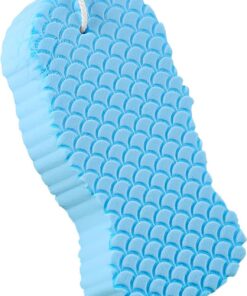 Bath Pad - Body Cleaning Sponge | 12x6x2.3cm Scrub Tool with Comfortable Grip, Foam Material with Quick Absorption, Shower Bath Accessory for Family Hygiene, Back