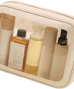 Organisateur cosmétique Polyvalent Efficace, Trousse de Toilette étanche, conteneur d ' Outils de Maquillage Transparent pour Usage Bureau, Trousse de Toilette de Voyage