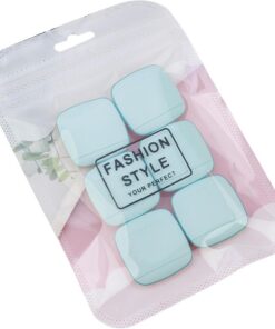 Lot de 6 petites éponges à poudre pour le visage - Accessoire cosmétique pour estomper et anti-cernes - Outil de maquillage carré