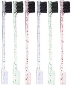 STOBAZA Pinceaux à Sourcils Accessoires Pratiques Lot de 12 en Résine Double Embout pour Maquillage et Coiffage des Sourcils pour Usage Extérieur et Beauté