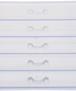 STOBAZA Boîte à Outils pour Manucure en Acrylique Légère et Compacte Tiroir Coulissant, Organisateur D'accessoires pour Ongles Maison Magasin