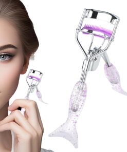 Recourbe-cils, pince pour les cils, curler de précision en forme de queue de poisson avec dents de peigne | Accessoire de maquillage portable, beaux outils de cils ergonomiques pour ouvrir les yeux et | de poisson avec dents de peigne | Accessoire de portable, beaux outils de cils ergonomiques pour ouvrir les yeux e