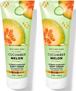 Bath & Body Works Lot de 2 crèmes corporelles ultra douces au beurre de karité, au concombre et au melon (concombre melon), 2 paquets (2 paquets)