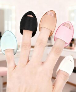 Lot de 5 mini éponges de maquillage pour fond de teint et anti-cernes, outil de mélange doux pour application cosmétique quotidienne et voyage