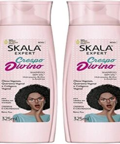 -SKALA EXPERT- Shampoing "Crespo DIVINO" -325ml- 100% Vegan- Hydrate et élimine les frisottis. (Lot de 2)