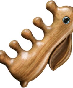 Housoutil Peigne De Soin Capillaire Peigne De Massage Du Cuir Chevelu En Bois À Dents Larges Bois De Santal Naturel Idéal Pour Portable Et Facile À Utiliser