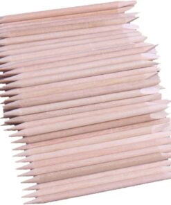 500 Bâtonnets en Bois à Deux Extrémités pour Manucure et Épilation, Applicateurs en Bois Naturel, 5 Paquets de 100 Pièces, Outils Pratiques pour Usage Quotidien à Domicile