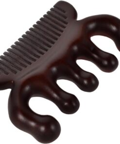 Healeved Peigne De Massage Bois Pour Cheveux Quotidien Brosse Chevelu Antipelliculaire Peigne à Dents Larges Bois De Santal Pour Soin Capillaire