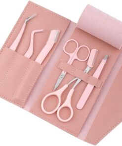 Kit de Coupe de Sourcils Professionnel, Ensemble d'outils Professionnels de beauté, Outils de Maquillage, Ensemble de Ciseaux de beauté pour Hommes et Femmes, 6 pièces/Ensemble