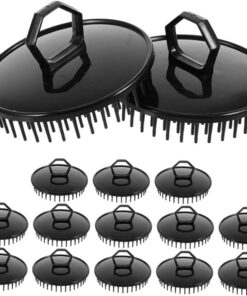 VICASKY 15 Pièces Brosse de Massage pour Portable avec Poignée Antidérapante Brosse de Lavage Douce et Exfoliante pour Accessoire Compact de Soin Capillaire de Voyage