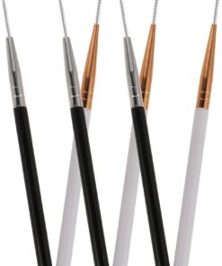 VALICLUD Lot de 6 Brosses à Mascara Réutilisables Noires et Blanches Applicateurs Micro-Spirales Flexibles pour Sourcils et Cils Pinceaux de Maquillage Précis pour Lamination et