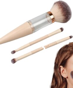 Kit Pinceaux 5 Pièces Outil De Portable Et Réutilisable | Kit Pinceaux De Teint Et Fards À Paupières Pour Femmes Filles Débutantes Coiffeuse Mariage Maison Bureau Vacances
