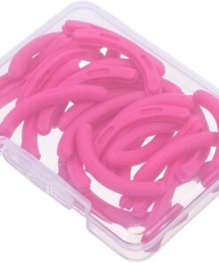 VALICLUD Recharges en Caoutchouc Élastique Universelles pour Recourbe-Cils 30 Pièces Rose Fuchsia Coussinets de Remplacement pour Outil de Maquillage des Yeux Adhérence Antidérapante et