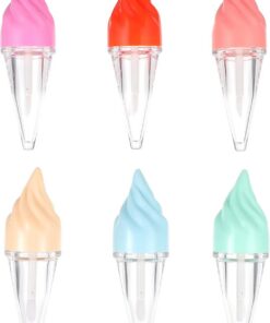 Lot de 6 Tubes de Gloss à Lèvres Réutilisables de Glace, Plastique Transparent, Contenant Cosmétique Portable Diy, pour Voyage, Maquillage et Échantillons, Outil Soin Lèvres